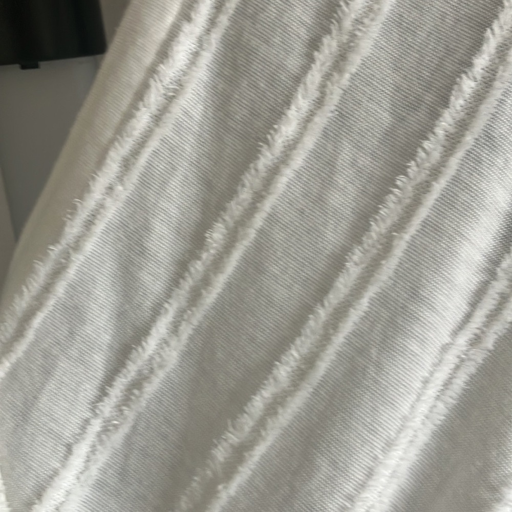 SOLD Mauve by Anthropologie XS white Faux Wrap blouse gauze like top beach vibes - Picture 6 of 9